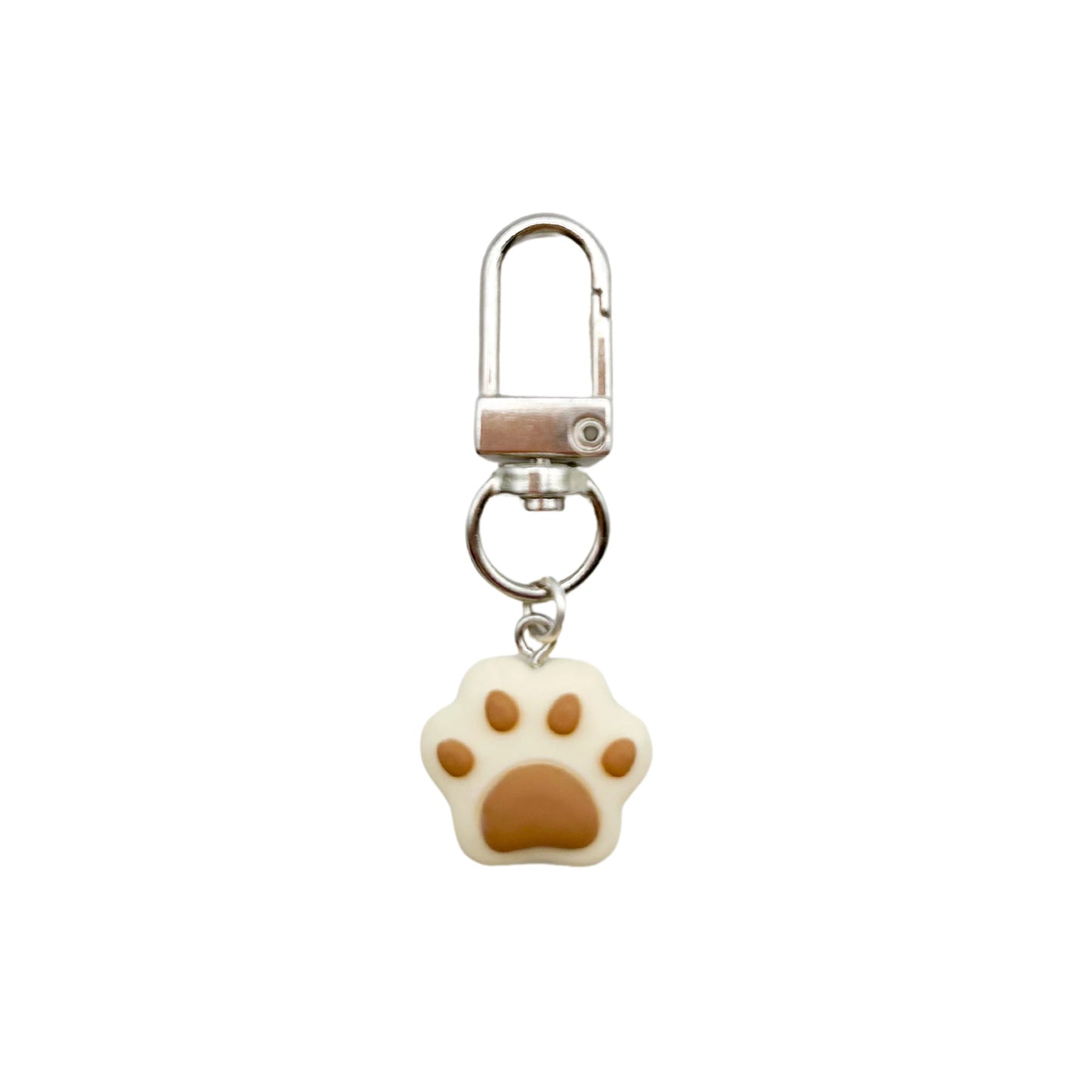 Collar Charm - Beige 3D Paw