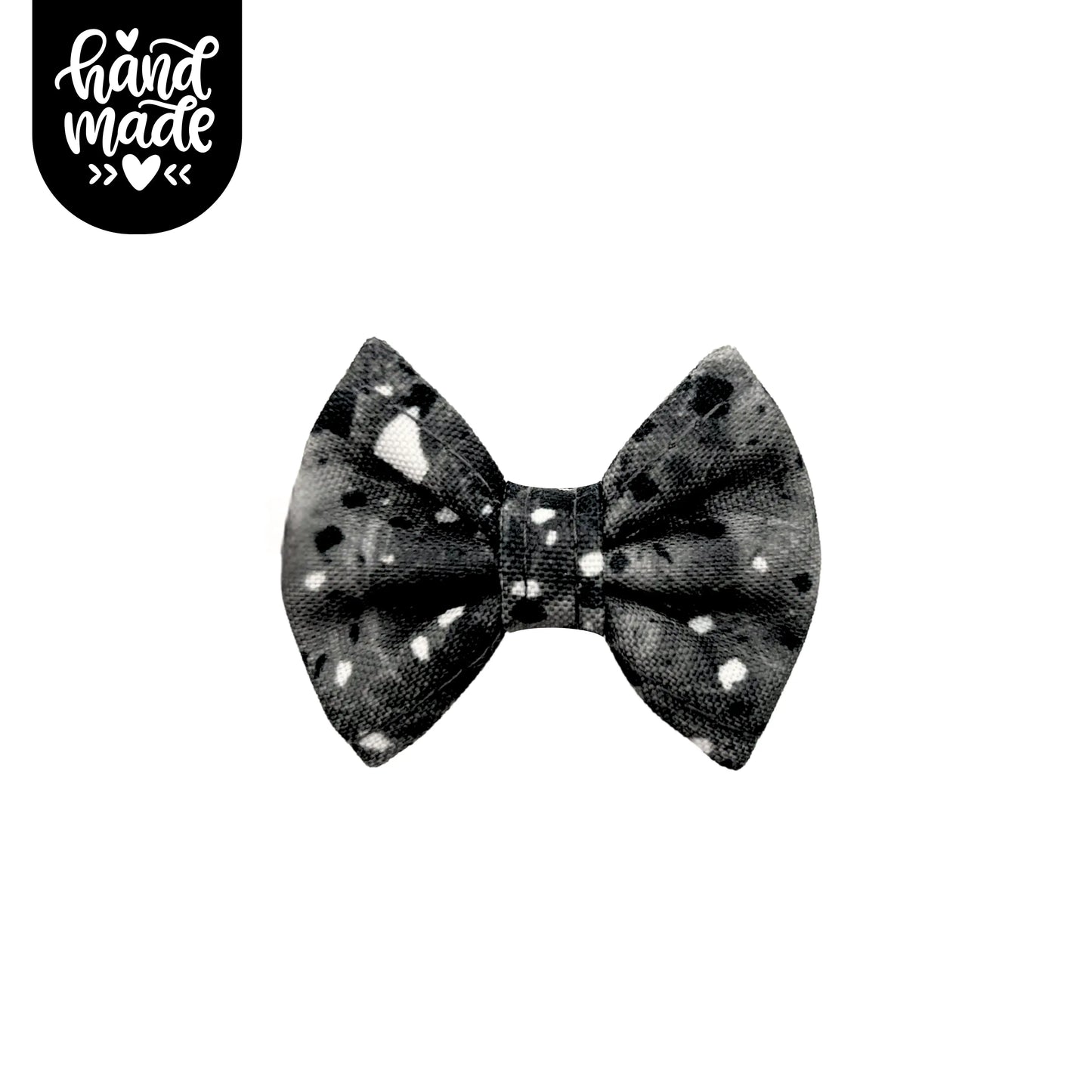 Small Bow Clip - Midnight Storm