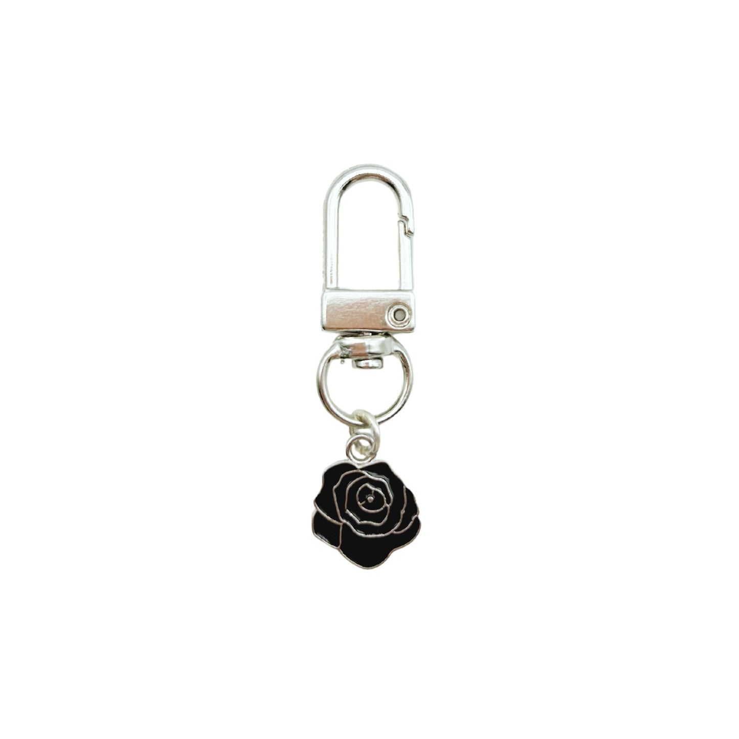 Collar Charm - Black Rose