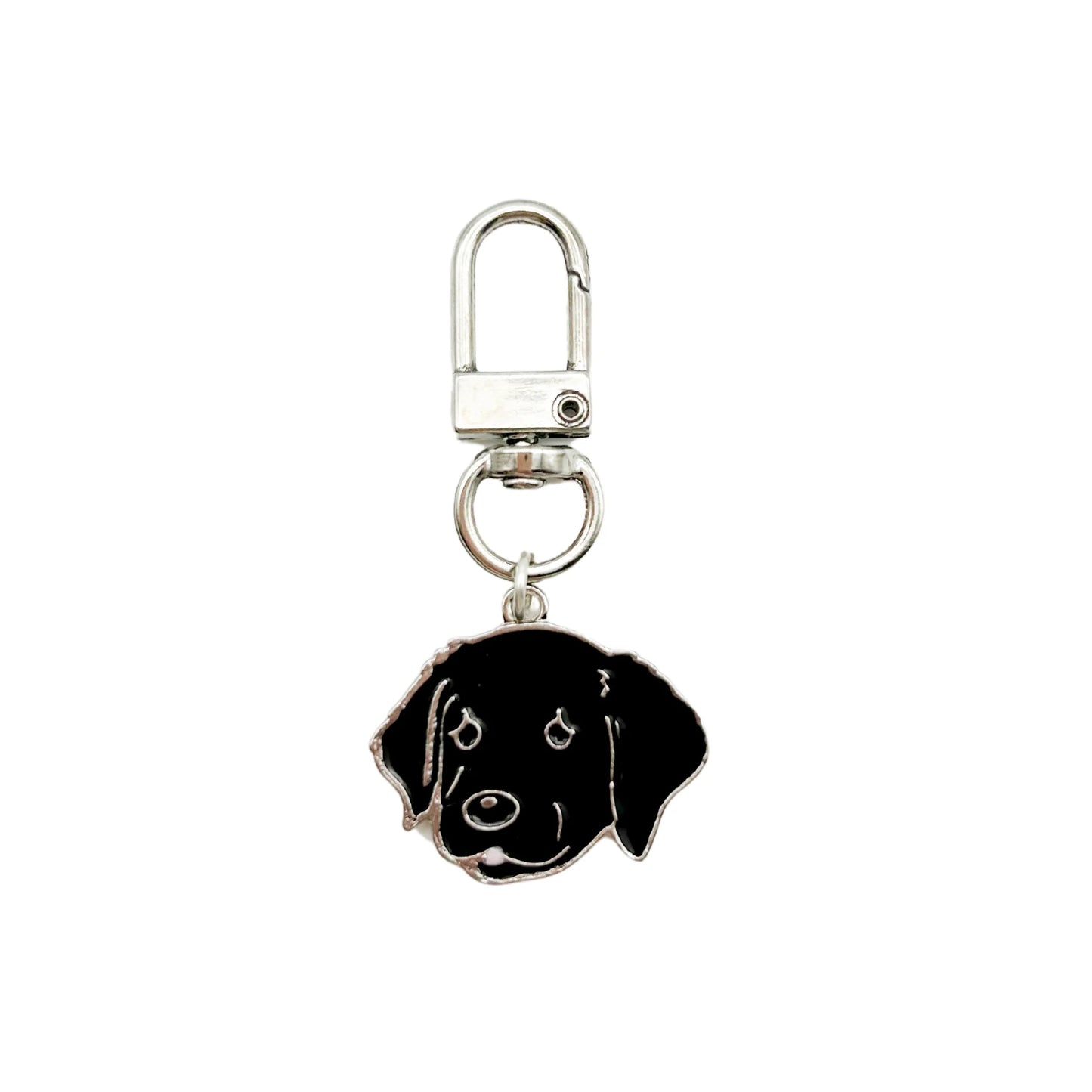 Collar Charm - Black Dog