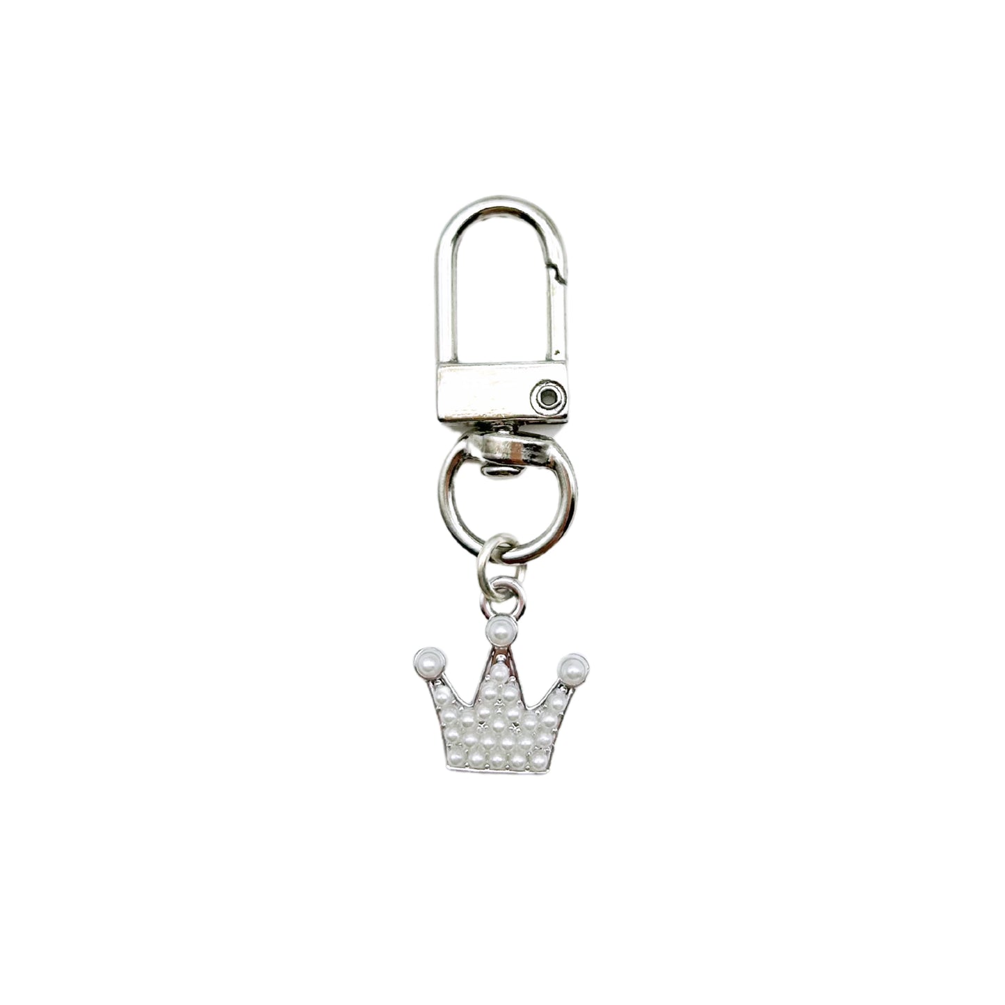 Collar Charm - White Pearl Crown