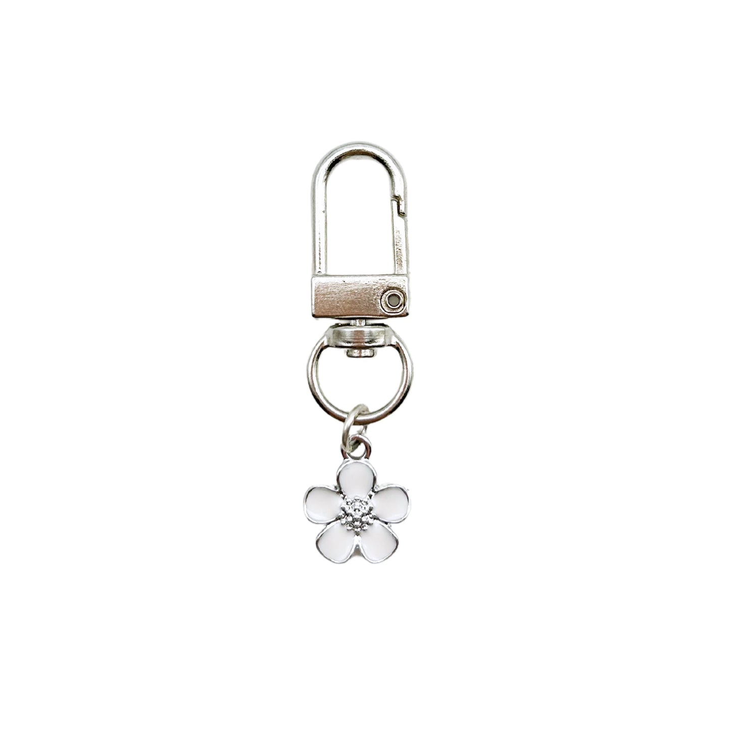 Collar Charm - White Blossom