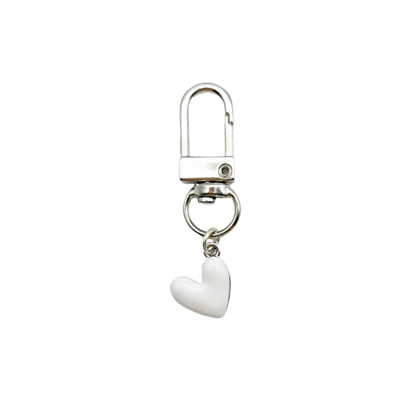 Collar Charm - White Heart