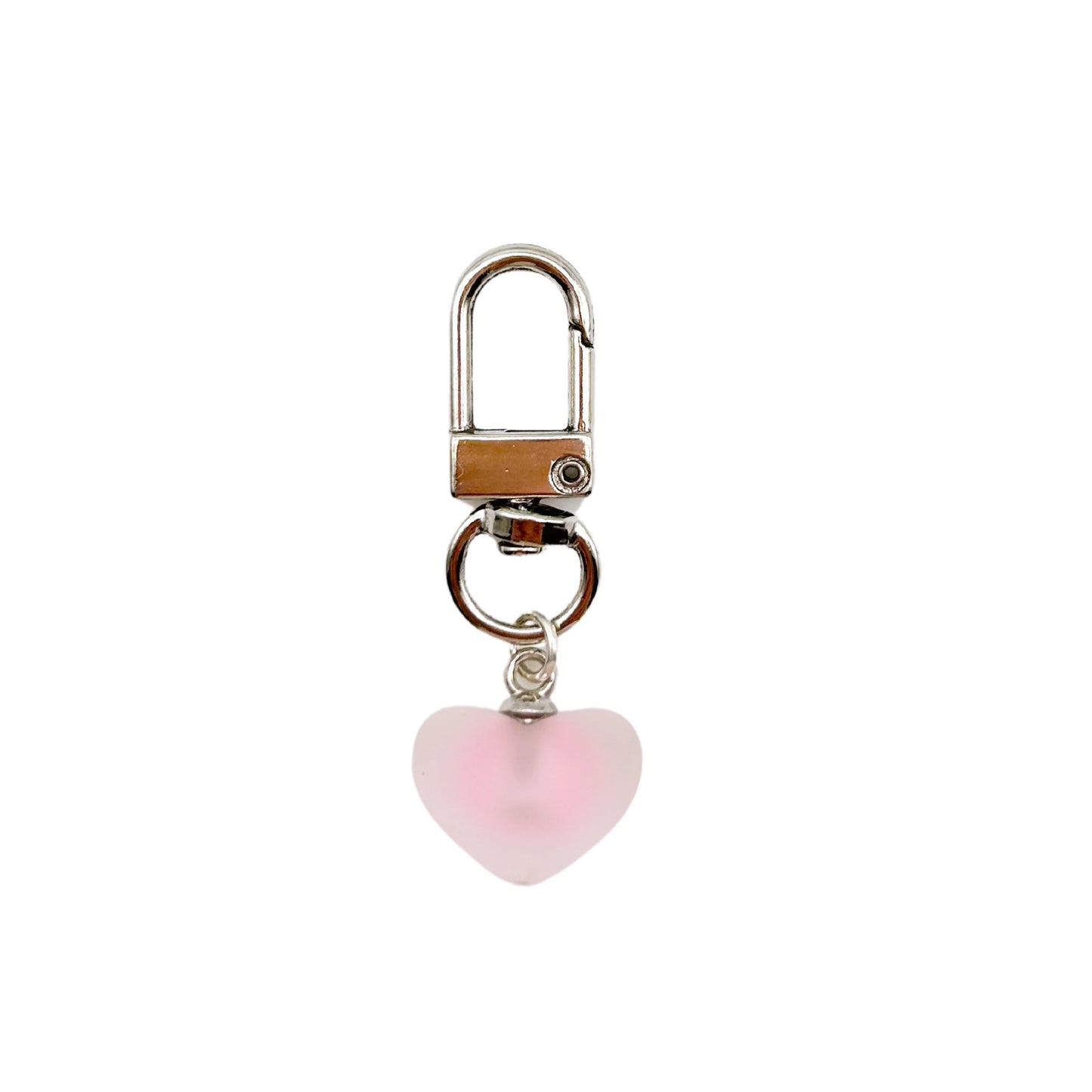 Collar Charm - Pink Bubble Heart