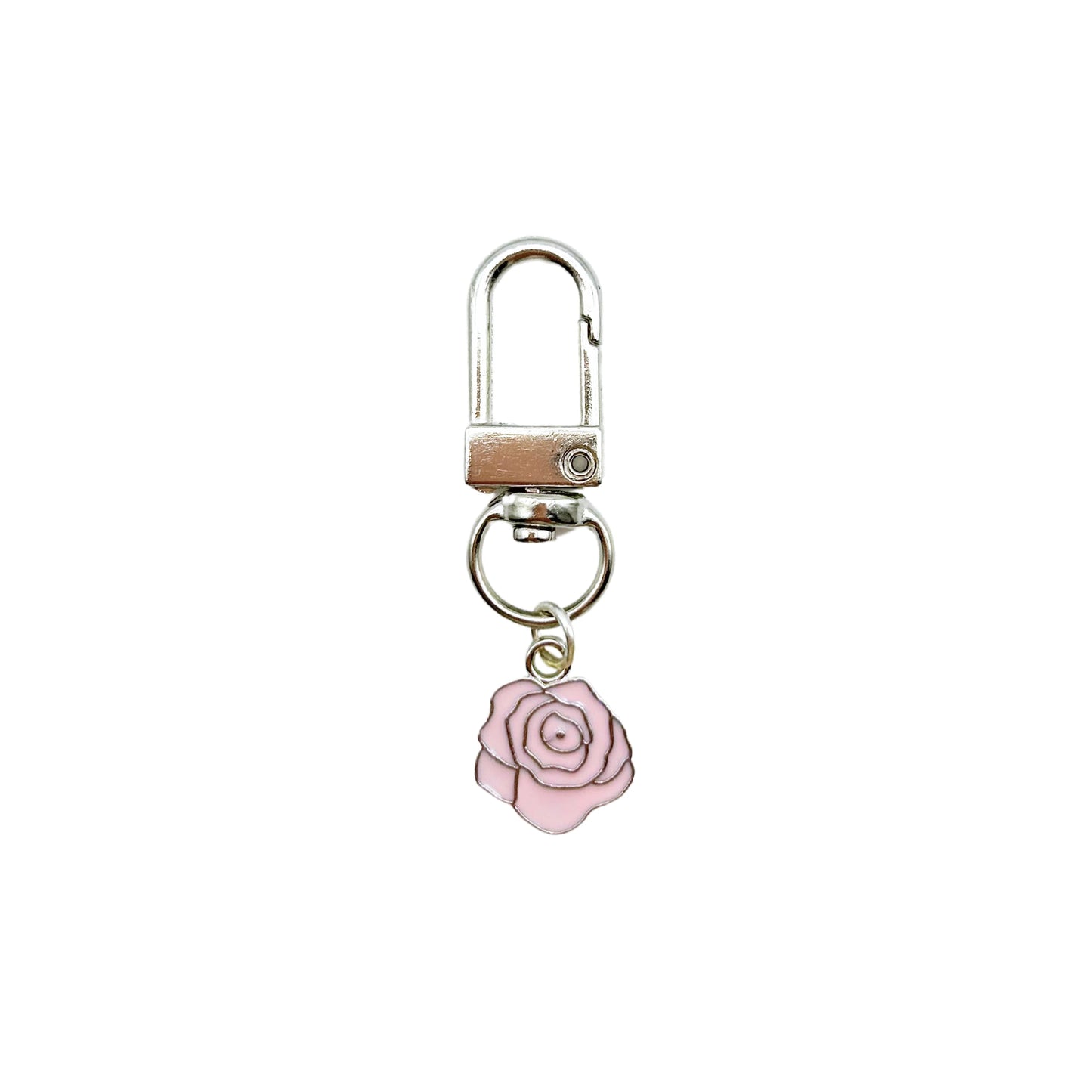 Collar Charm - Pink Rose