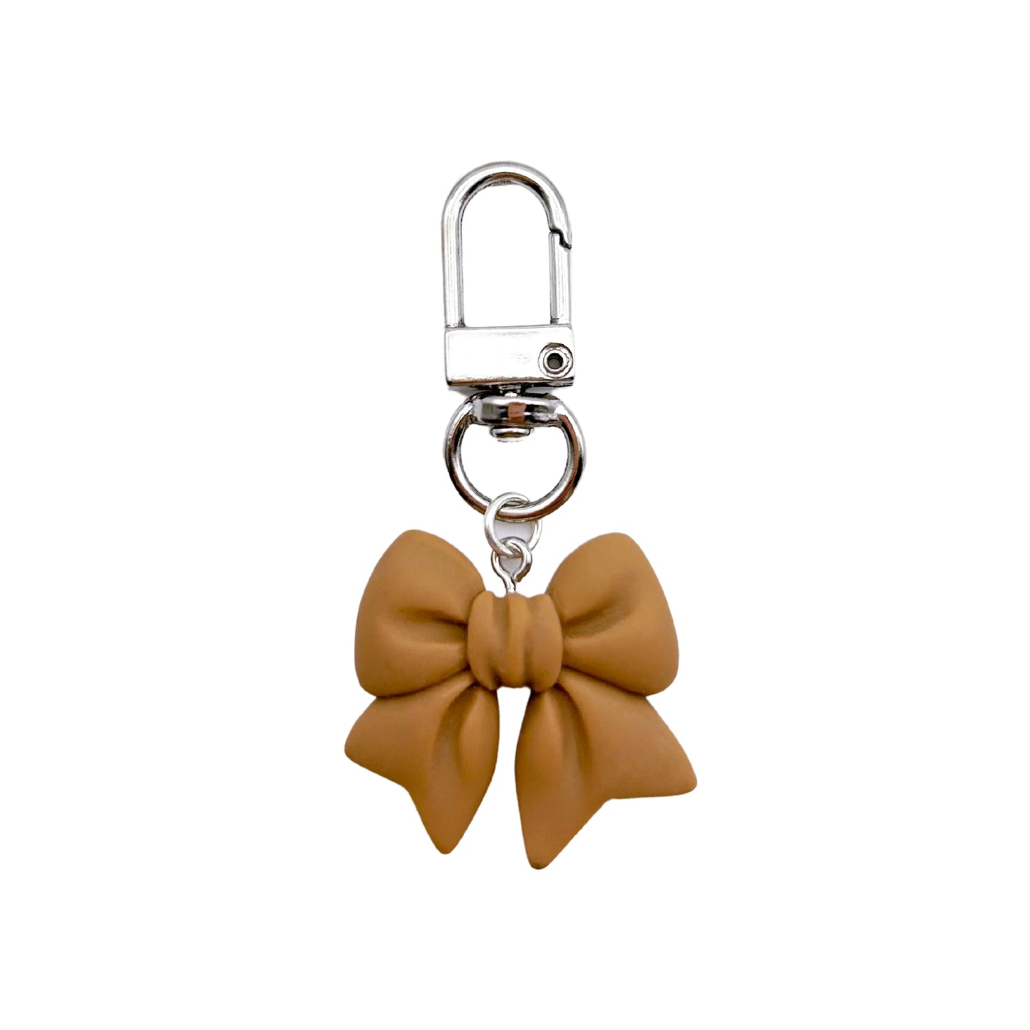 Collar Charm - Brown Bow