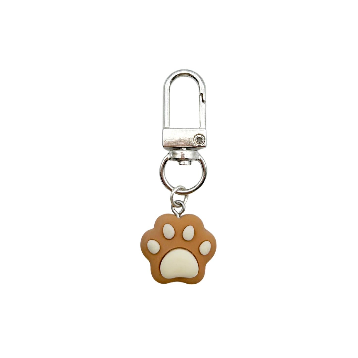 Collar Charm - Brown 3D Paw