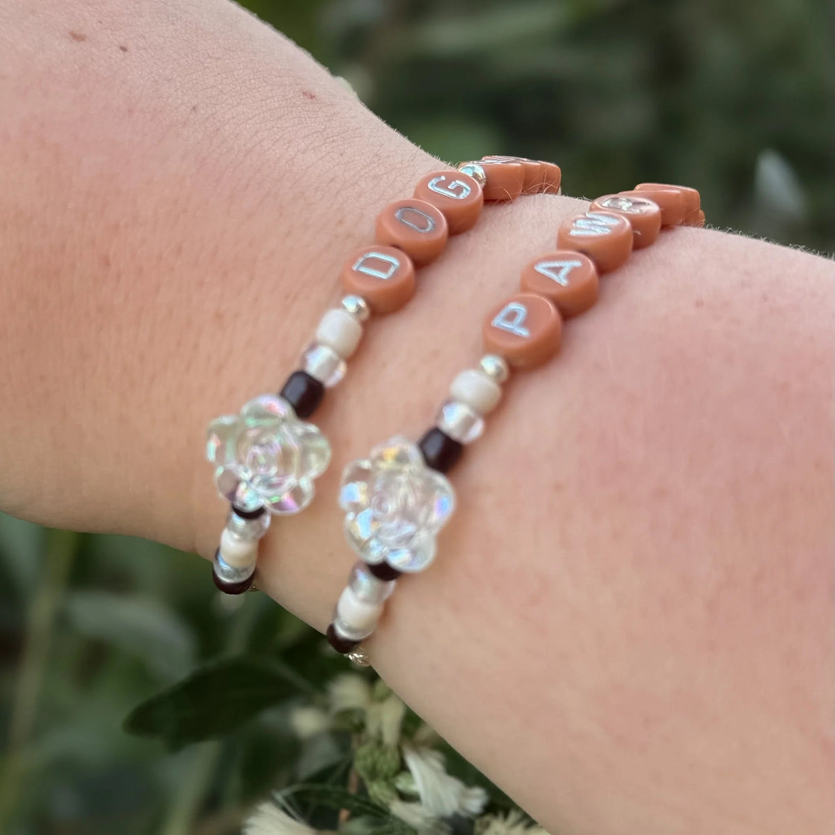 DogMum & Pawrent Bracelet - Mocha Rose The Neutral Dog Company