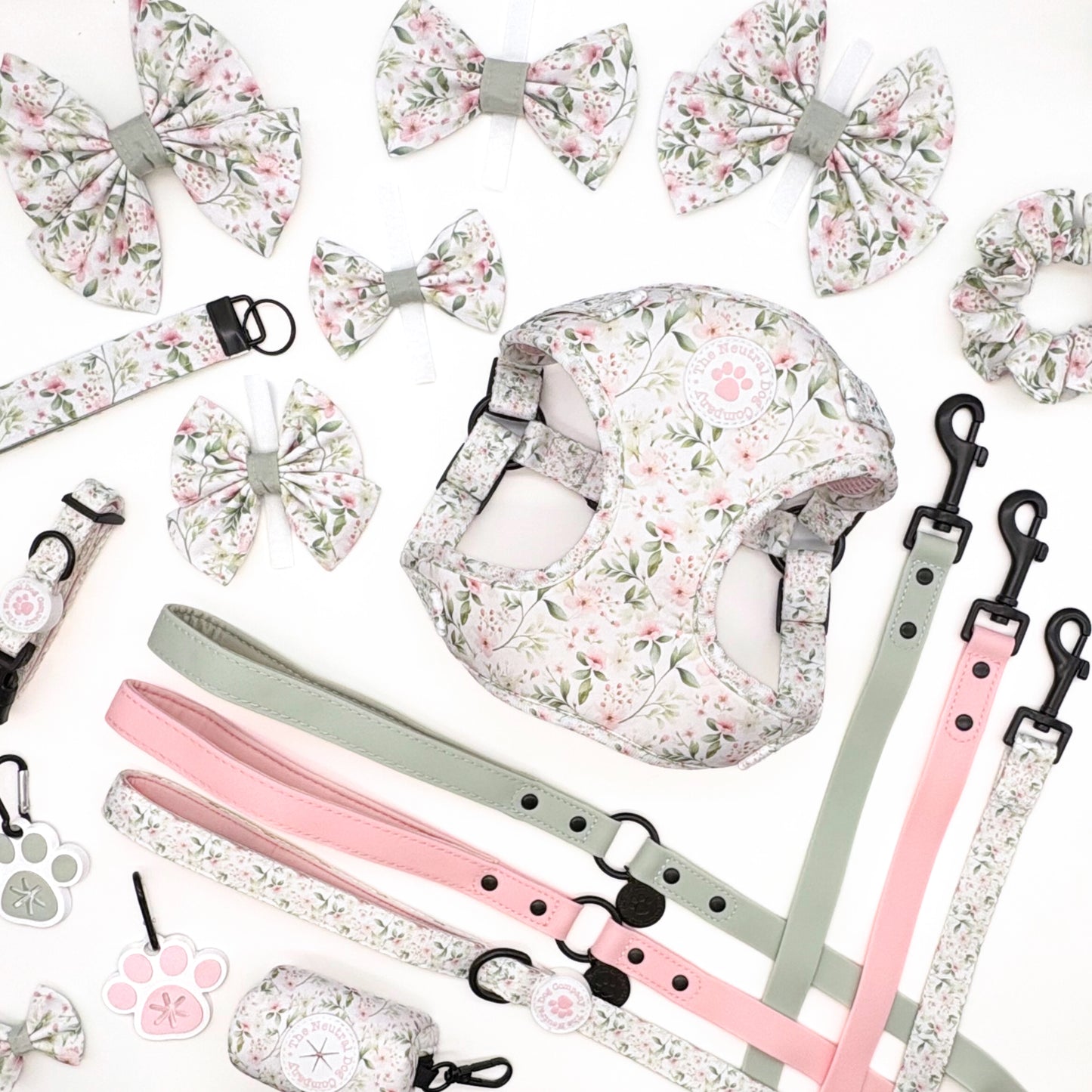 Small Bow Clip - Wild Rose