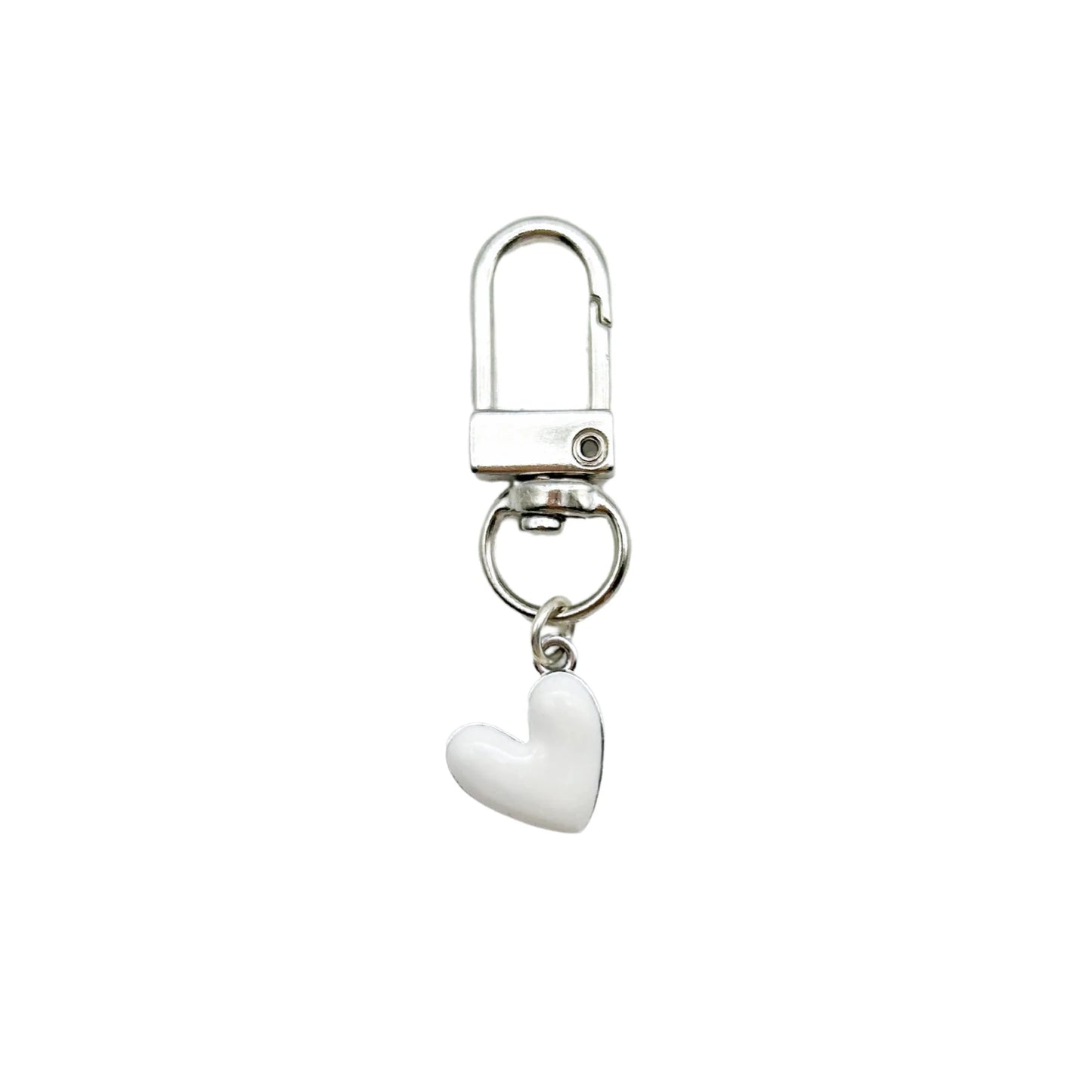 Collar Charm - White Heart - The Neutral Dog Company