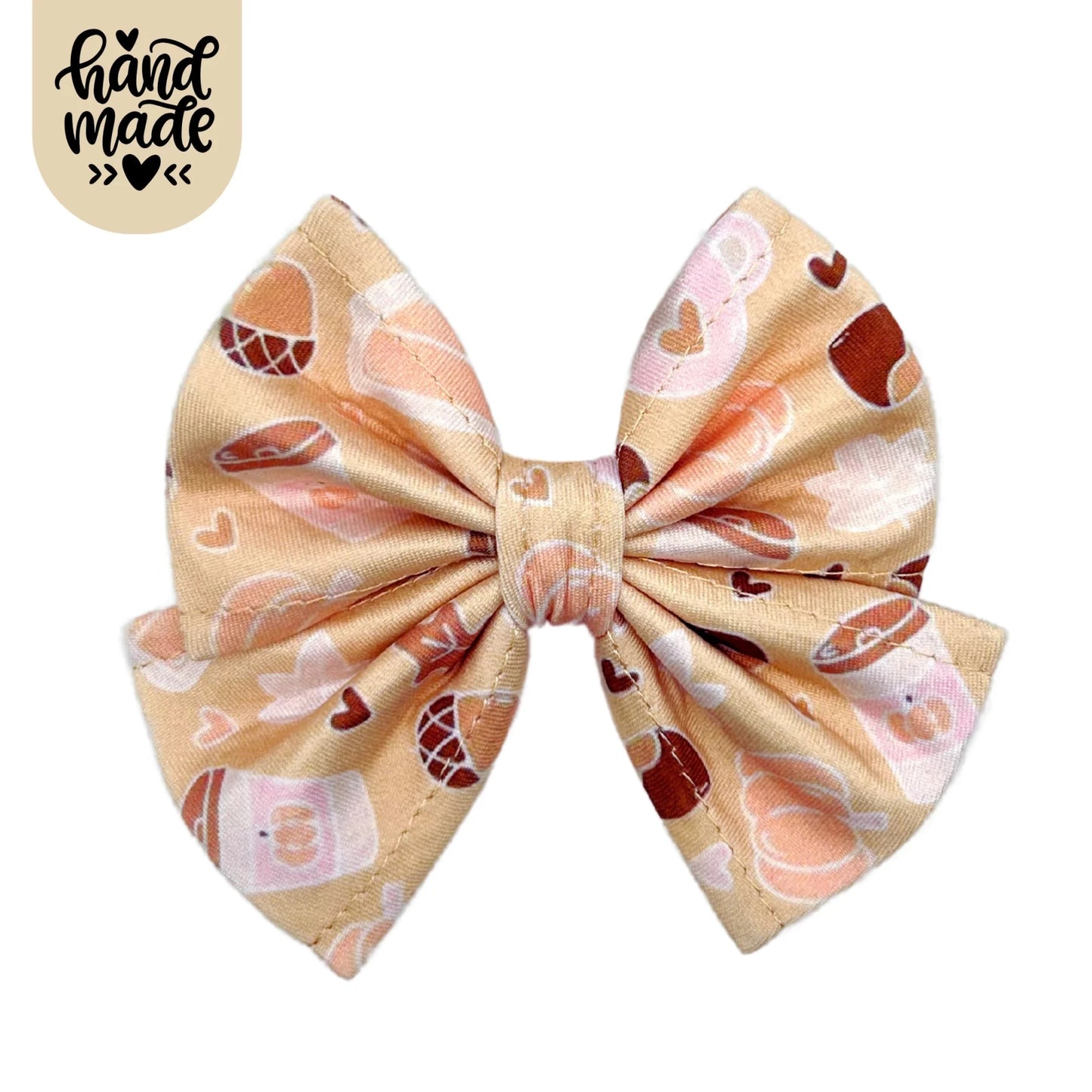 Hair Bow - Sweet Pawtumn Pie - The Neutral Dog Company