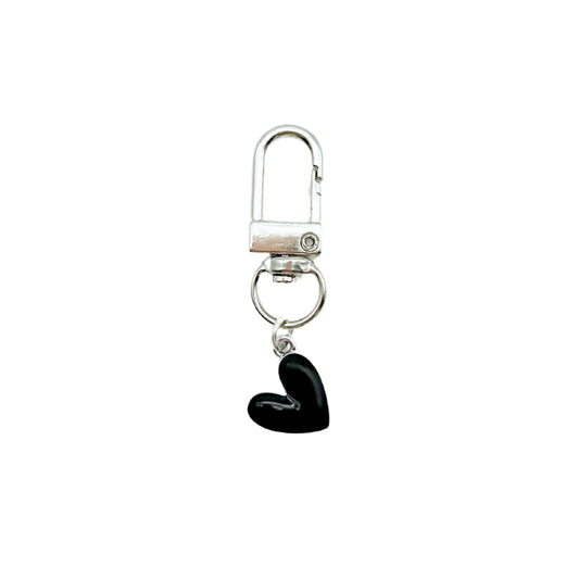 Collar Charm - Black Heart