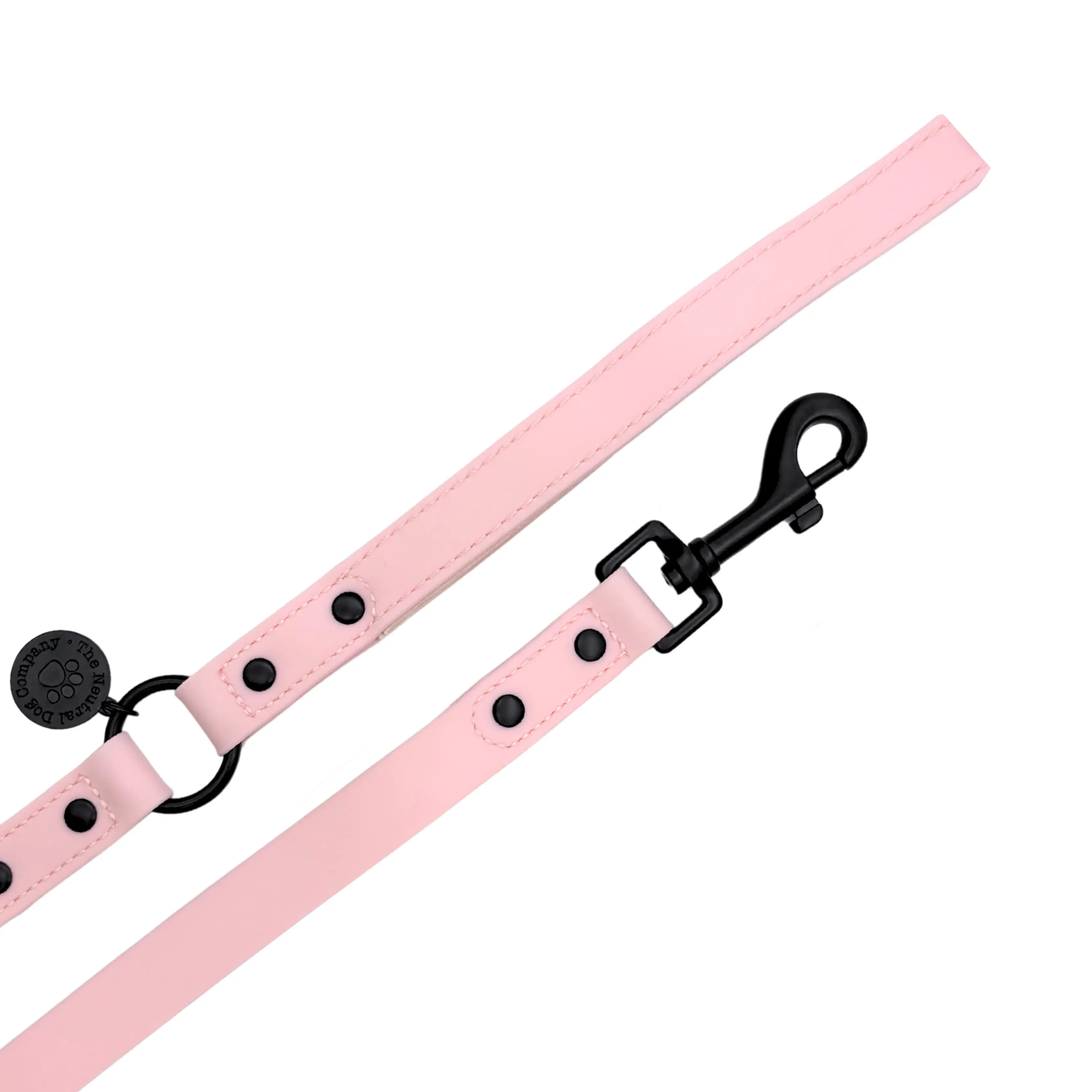 Waterproof Padded Handle Lead - Pink