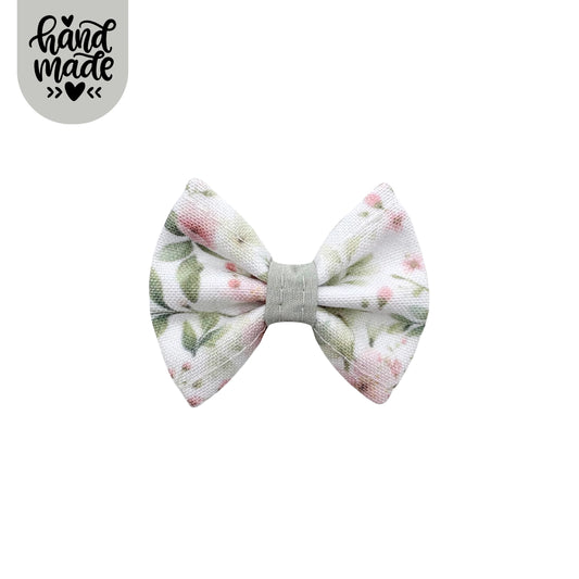 Small Bow Clip - Wild Rose