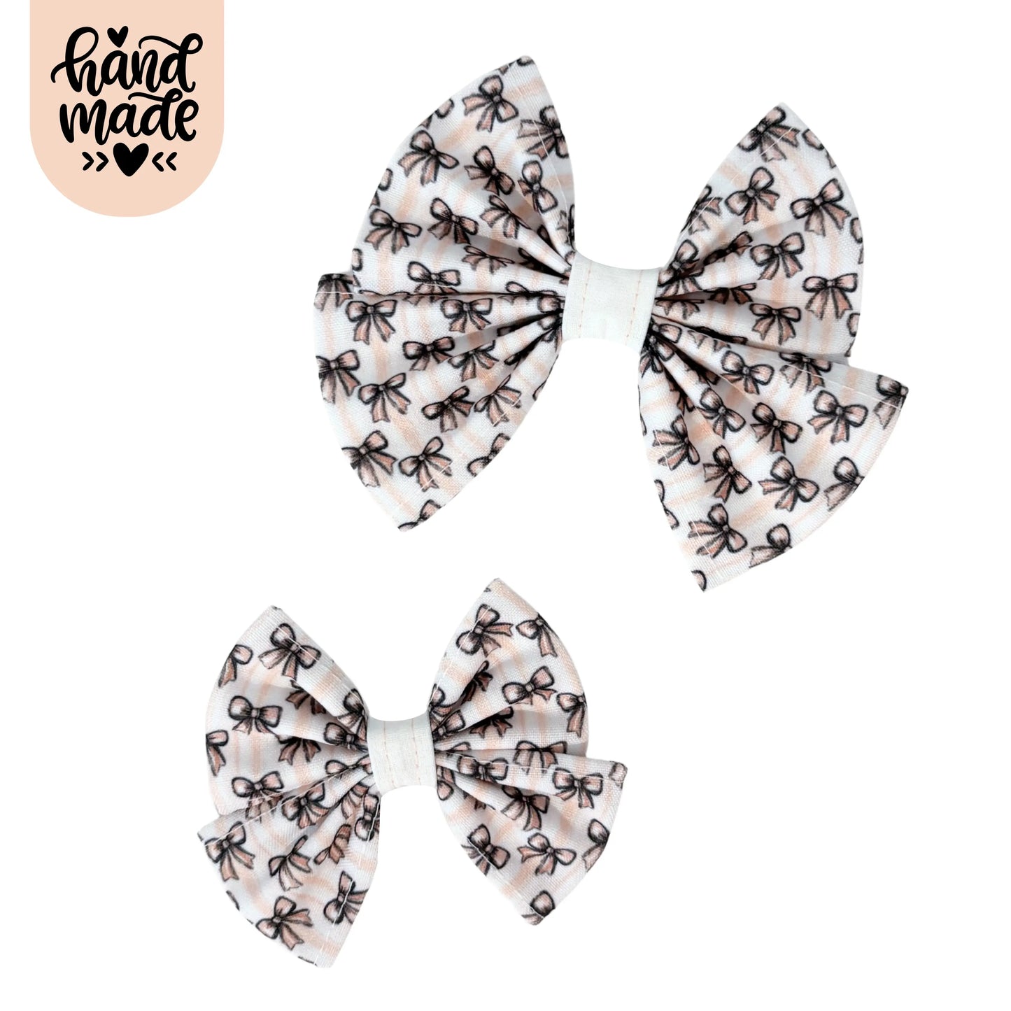 Sailor Bow - Biscotti Bows - The Neutral Dog Company