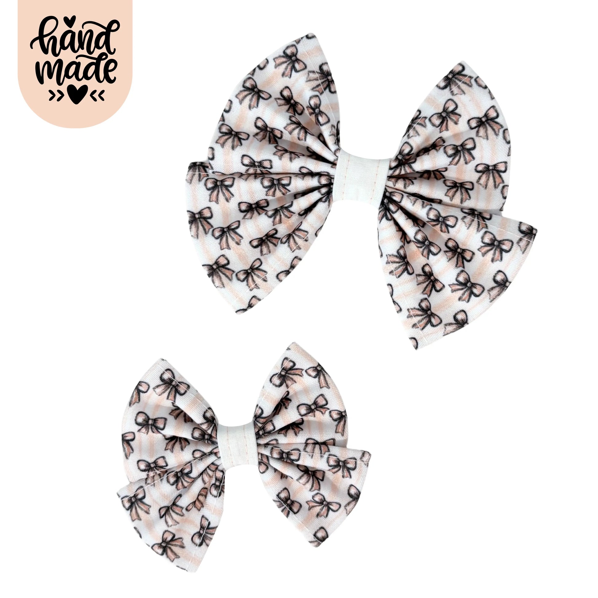 Sailor Bow - Biscotti Bows - The Neutral Dog Company