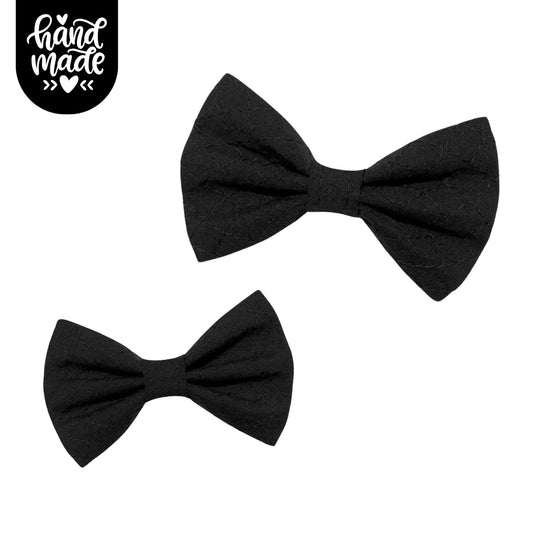 Bow Tie - Quilted Black - The Neutral Dog Company