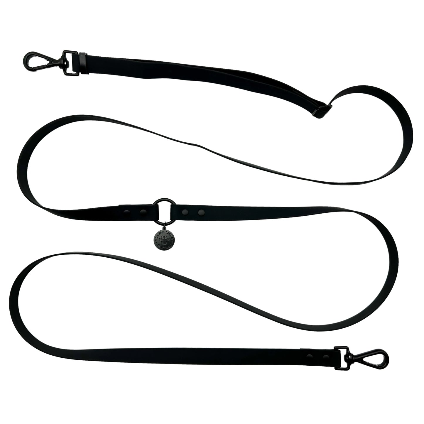 Adjustable Waterproof Multiway Dog lead - Black