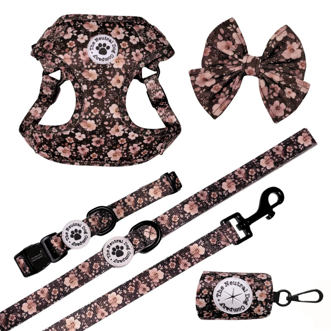 Ultimate Step-in Dog Harness Bundle - Dusky Rose