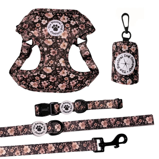 Essential Step-in Dog Harness Bundle - Dusky Rose