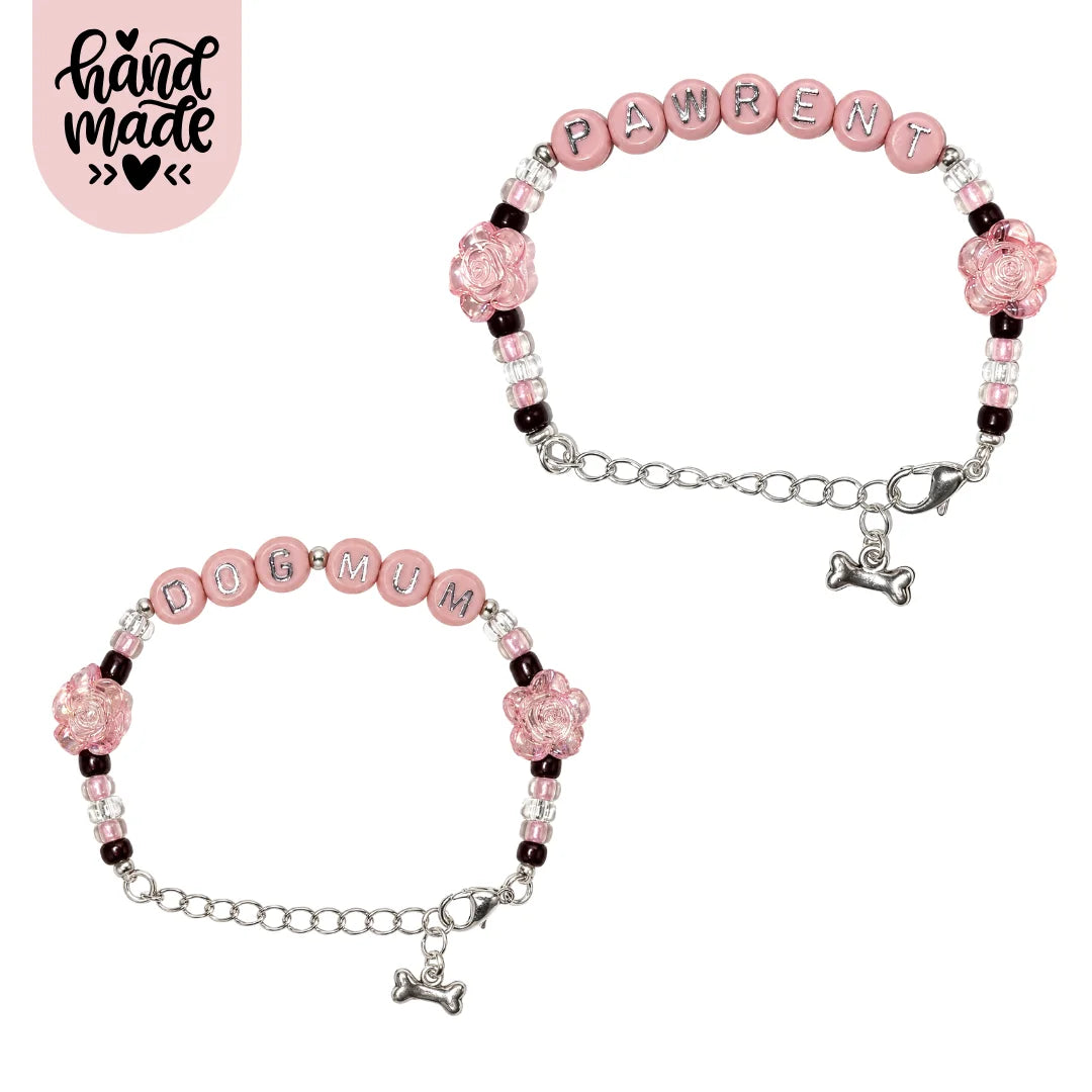 DogMum & Pawrent Bracelet - Blushing Rose The Neutral Dog Company