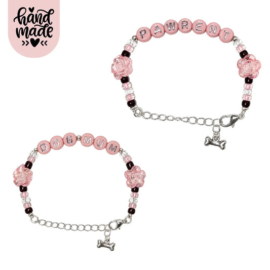 DogMum & Pawrent Bracelet - Blushing Rose The Neutral Dog Company