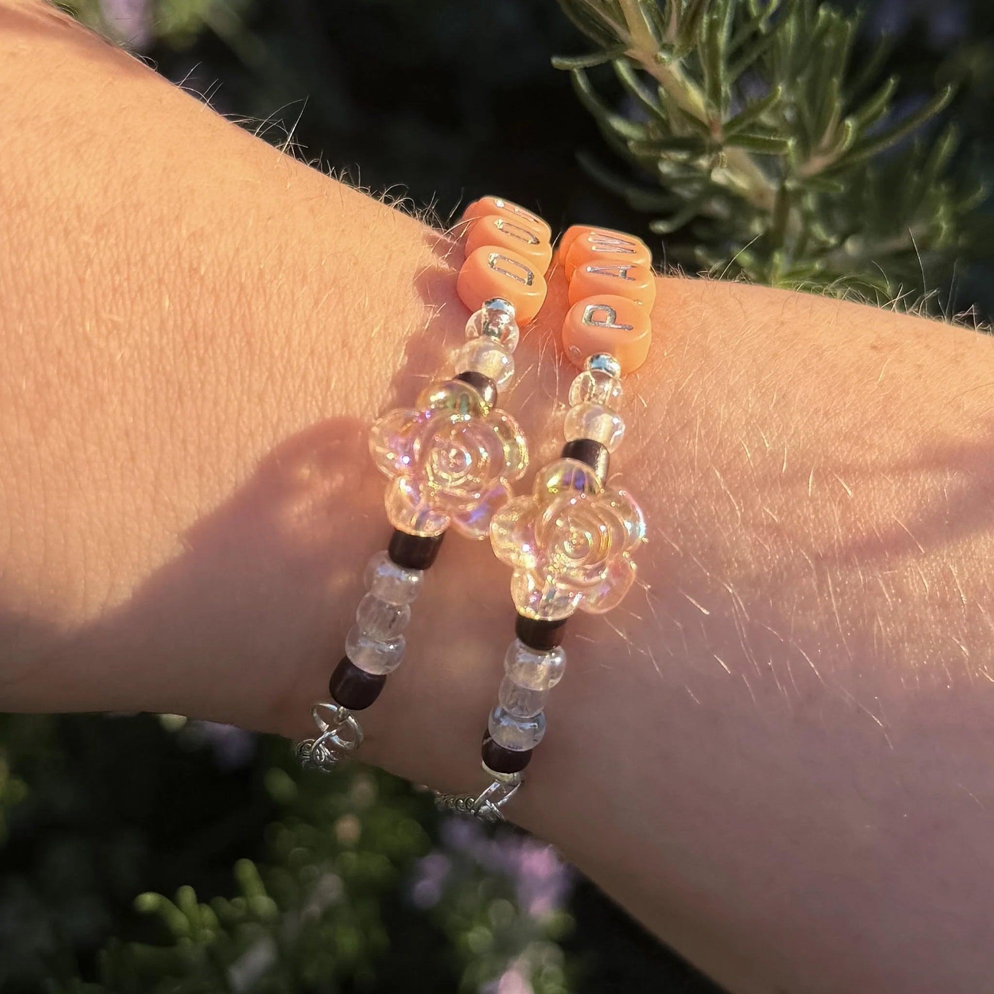 DogMum & Pawrent Bracelet - Peach Rose The Neutral Dog Company
