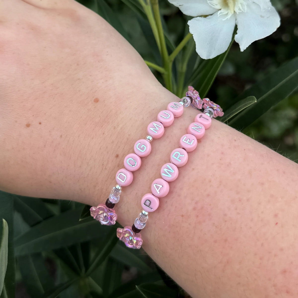 DogMum & Pawrent Bracelet - Blushing Rose The Neutral Dog Company