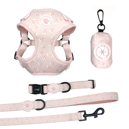 Essential Step-in Dog Harness Bundle - Cotton Candy