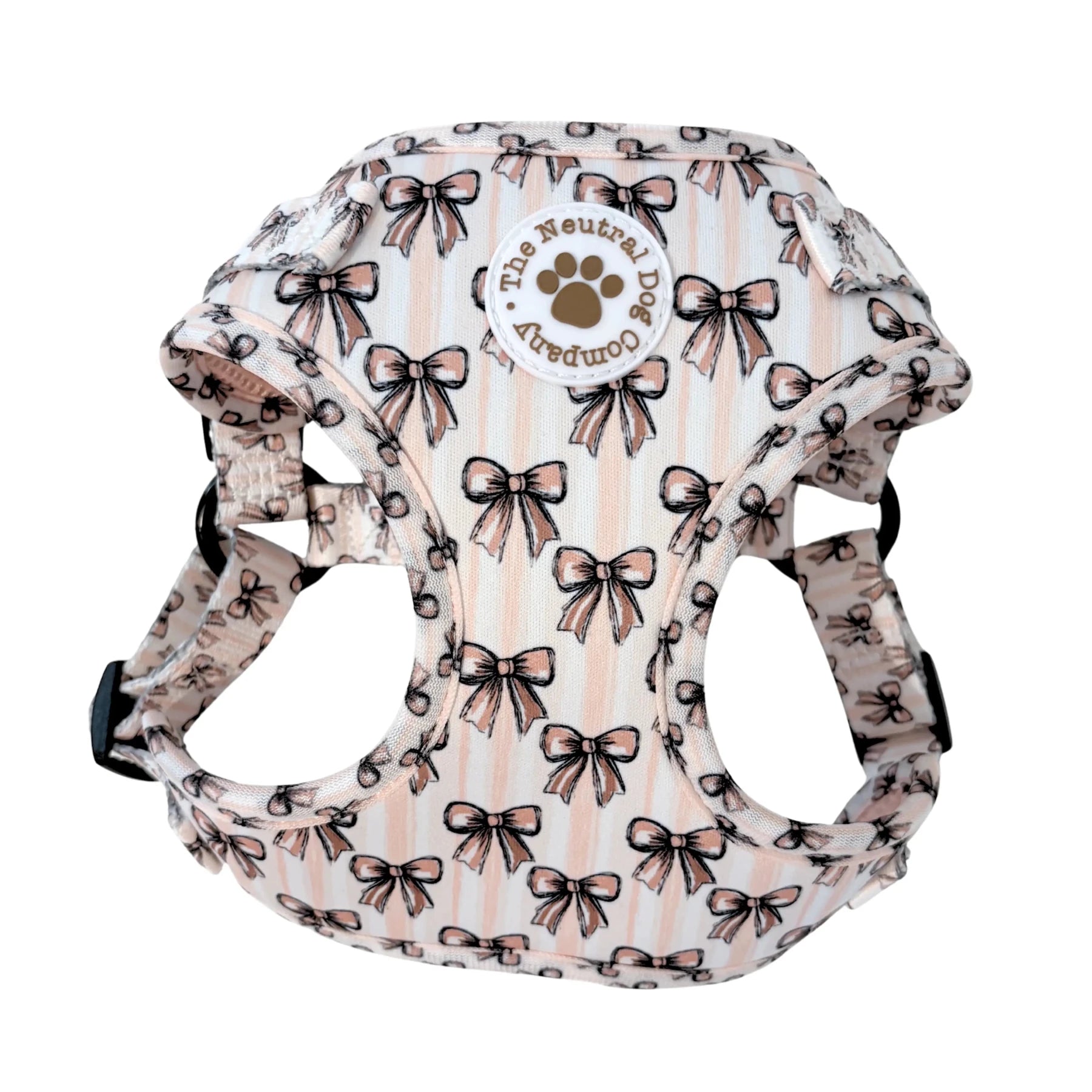 Adjustable Step-in Dog Harness - Biscotti Bows - The Neutral Dog Company