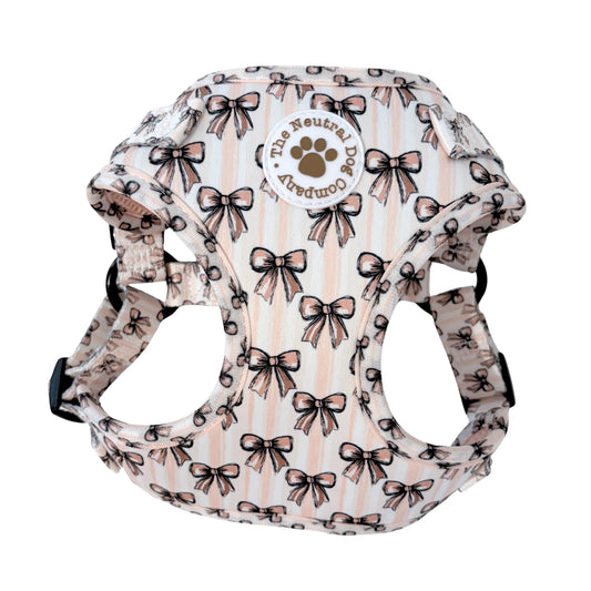Adjustable Step-in Dog Harness - Biscotti Bows - The Neutral Dog Company