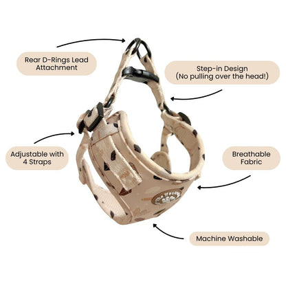 Adjustable Step-in Dog Harness - Crystal Couture - The Neutral Dog Company