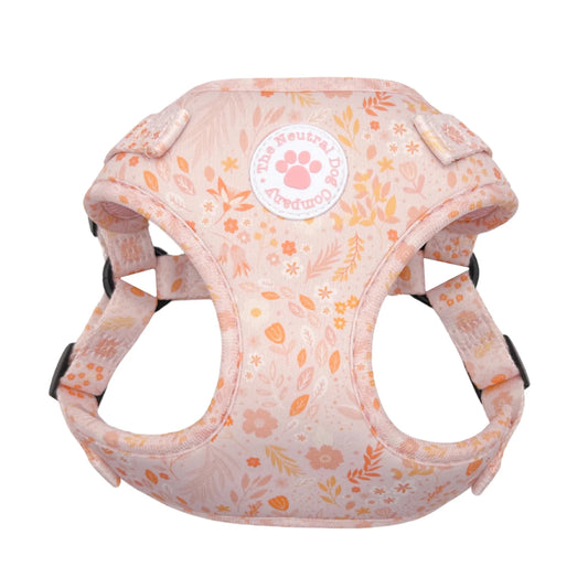 Adjustable Step-in Dog Harness - Floral Dreams - The Neutral Dog Company