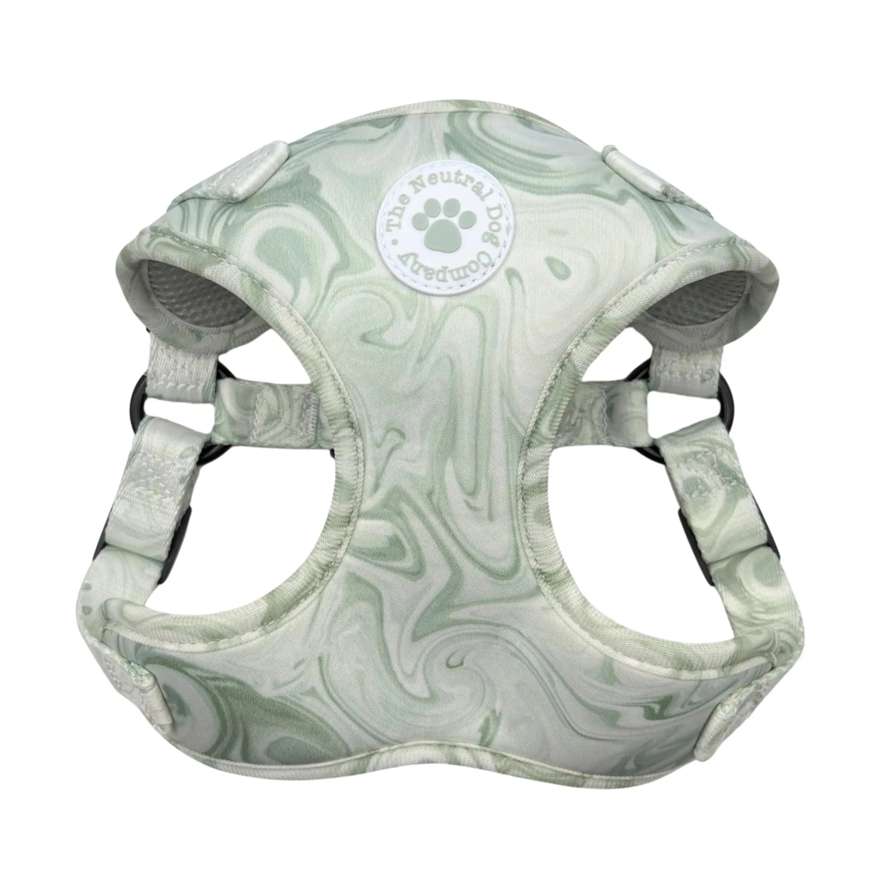 Adjustable Step-in Dog Harness - Pistachio Swirl - The Neutral Dog Company