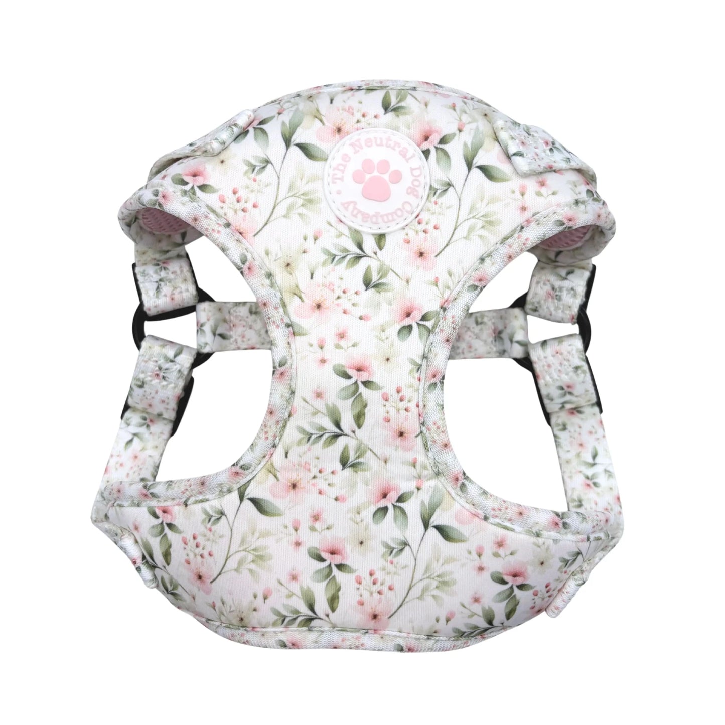 Adjustable Step-in Dog Harness - Wild Rose - The Neutral Dog Company