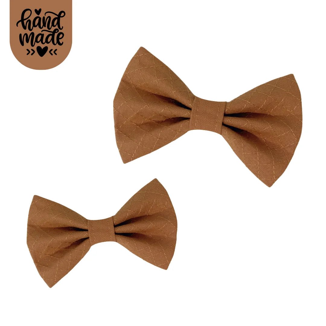 Bow Tie - Quilted Caramel - The Neutral Dog Company