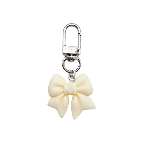 Collar Charm - Beige Bow - The Neutral Dog Company