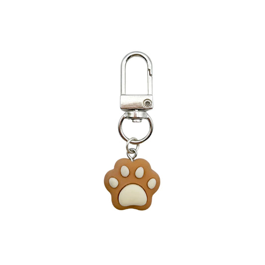 Collar Charm - Brown 3D Paw - The Neutral Dog Company