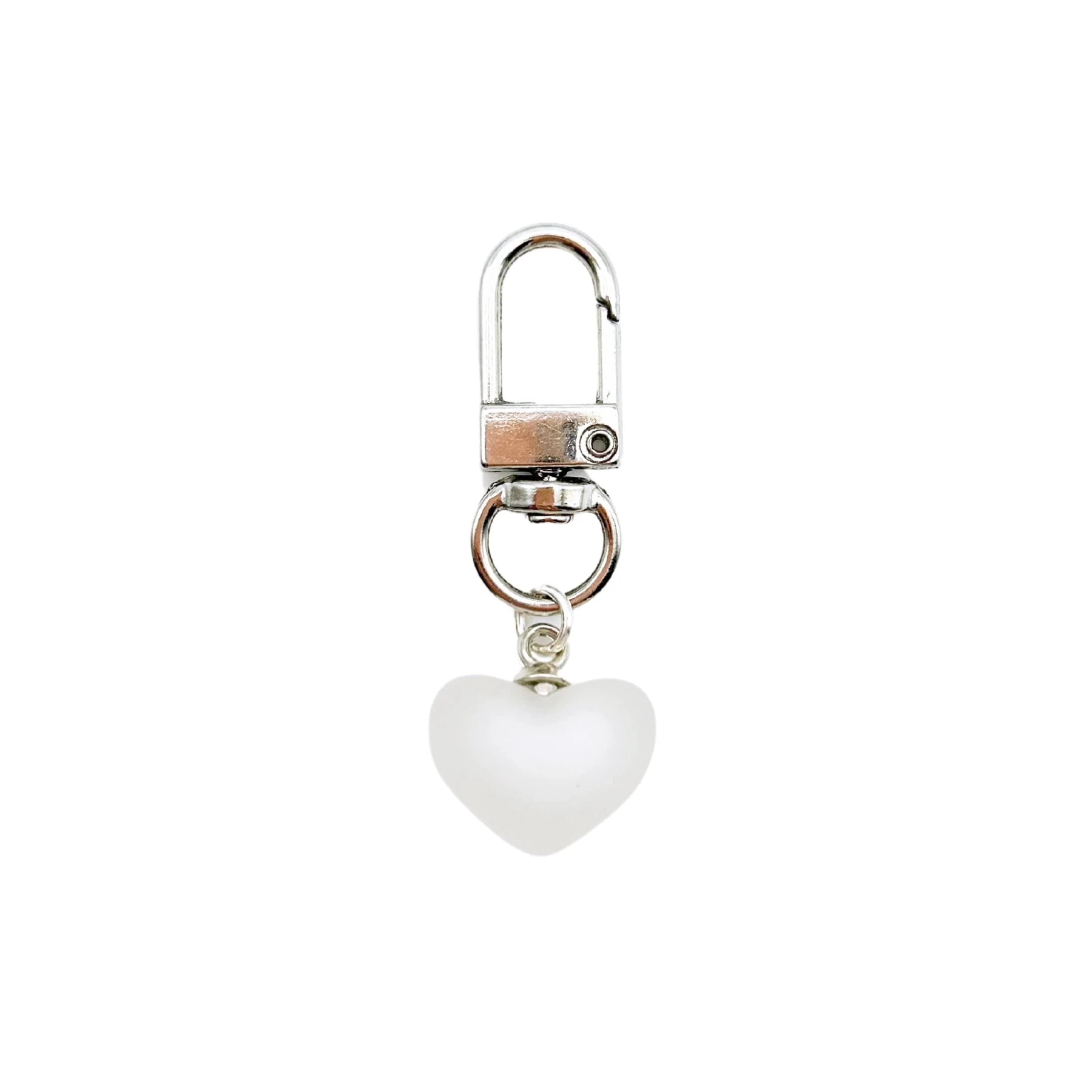 Collar Charm - White Bubble Heart - The Neutral Dog Company