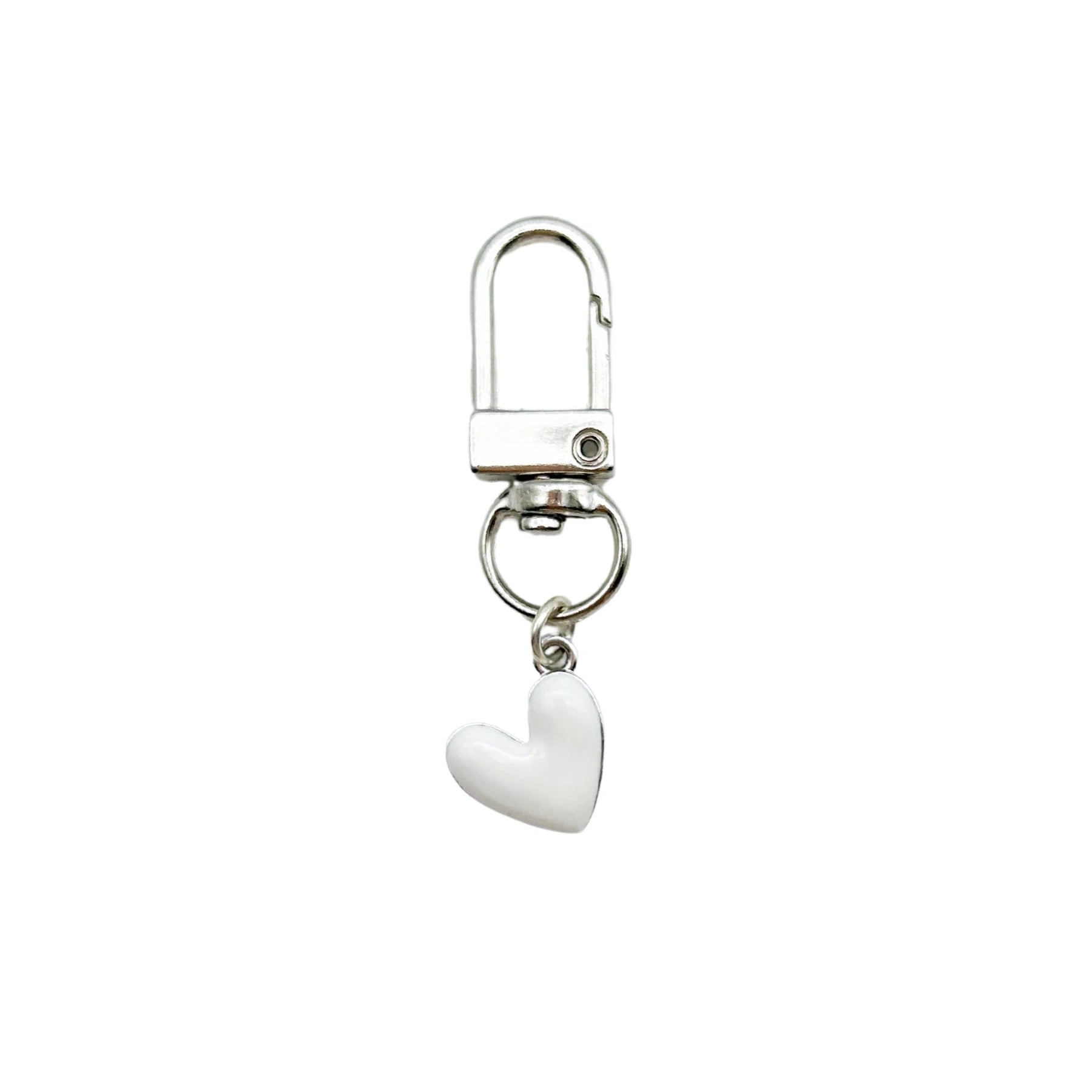 Collar Charm - White Heart - The Neutral Dog Company