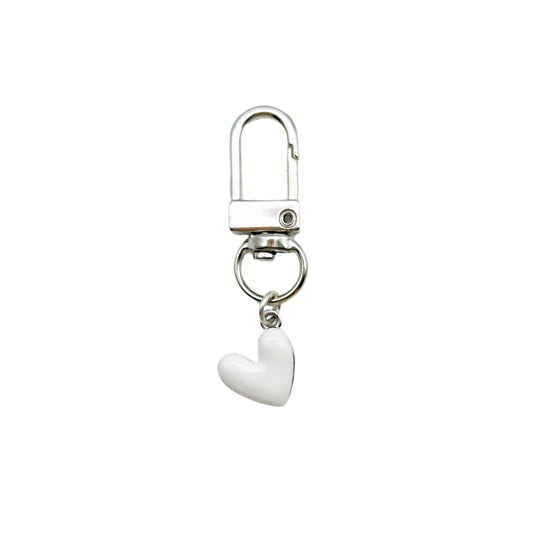 Collar Charm - White Heart - The Neutral Dog Company