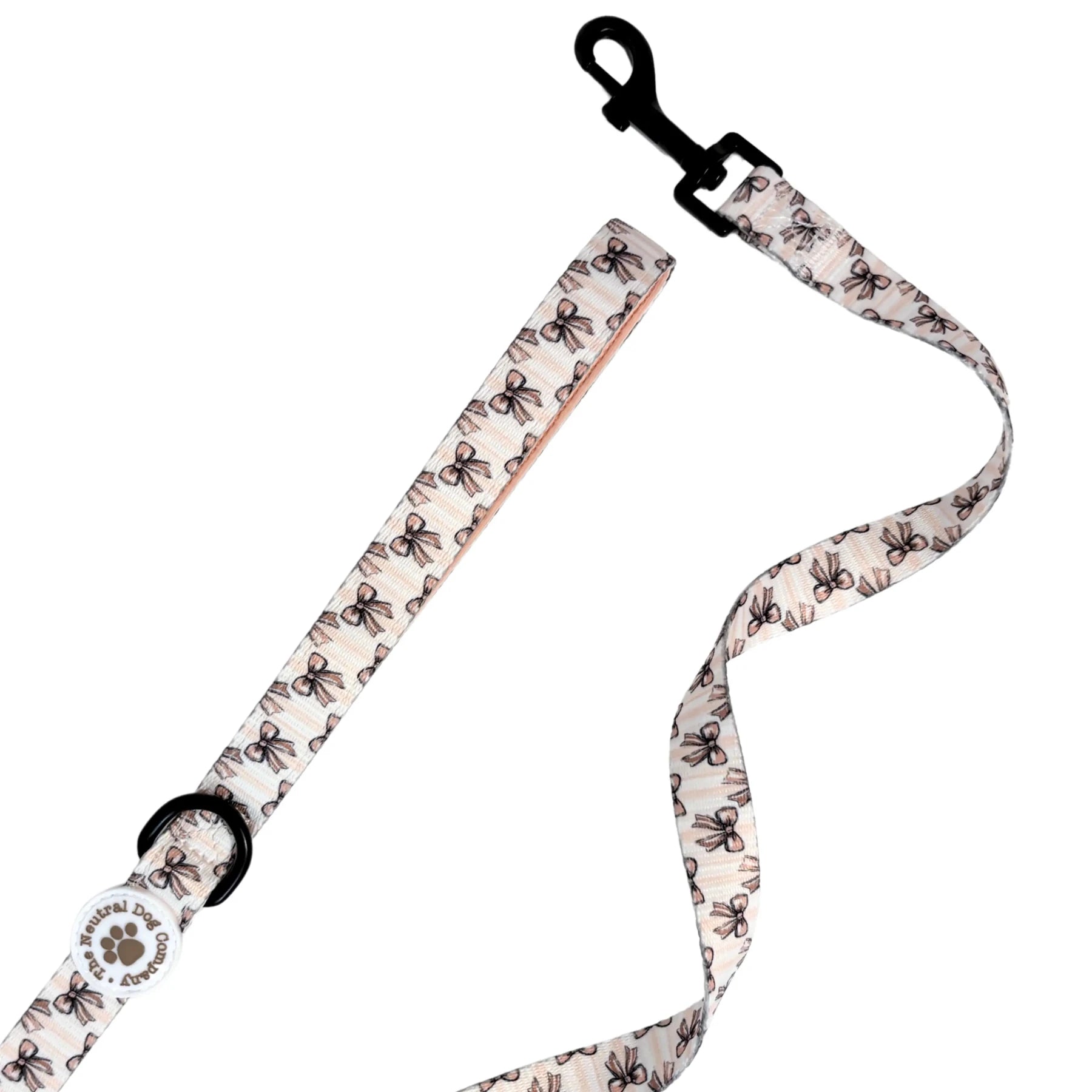 Dog Lead - Biscotti Bows - The Neutral Dog Company