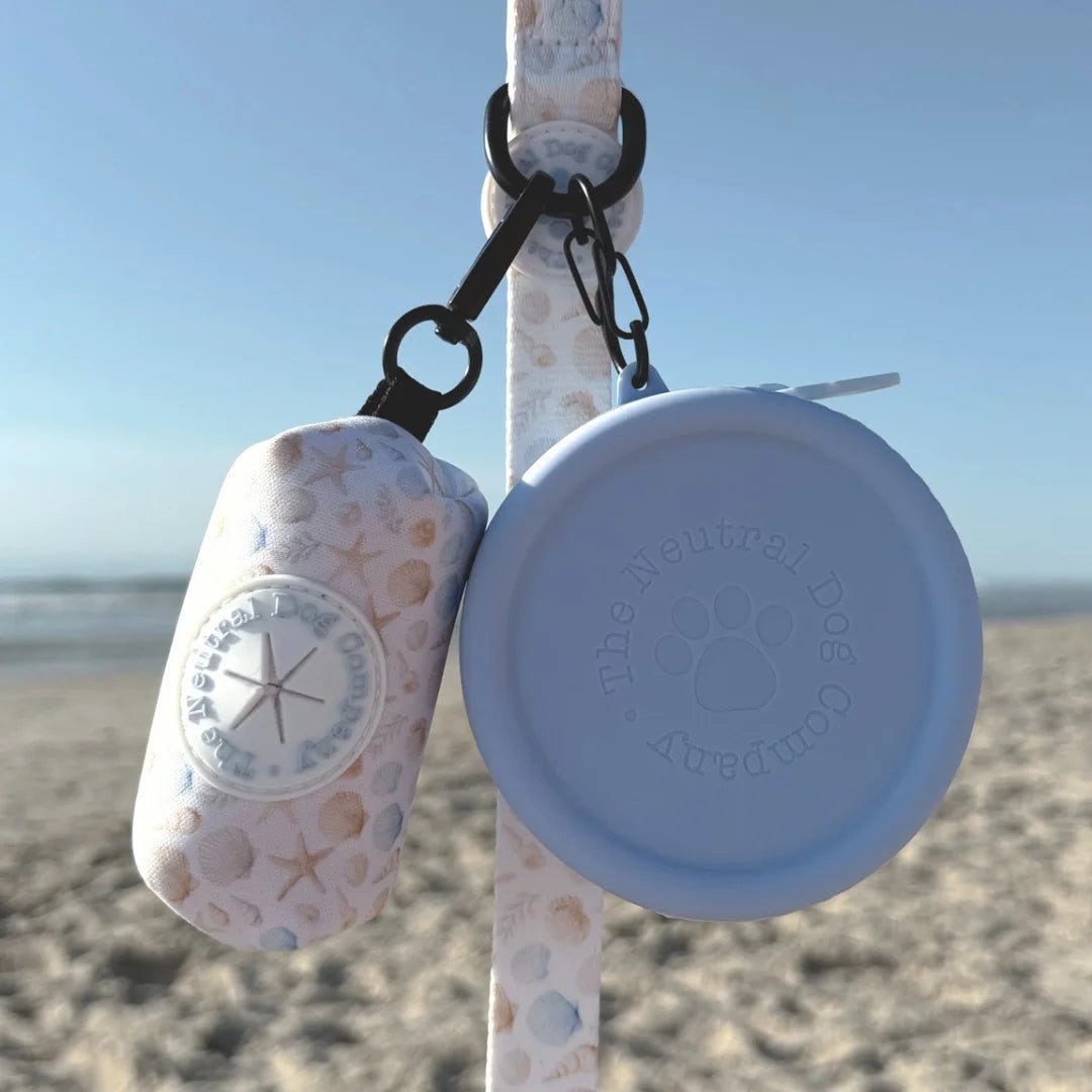 Dog Poop Bag Holder - Seaside Serenity - The Neutral Dog Company