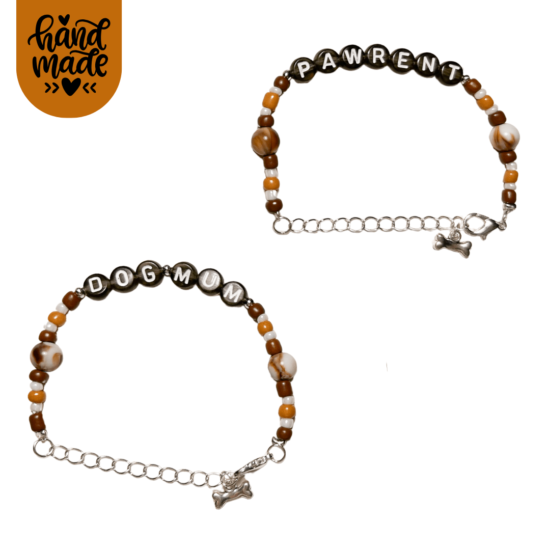 DogMum & Pawrent Bracelet - Chocolate Swirl - The Neutral Dog Company
