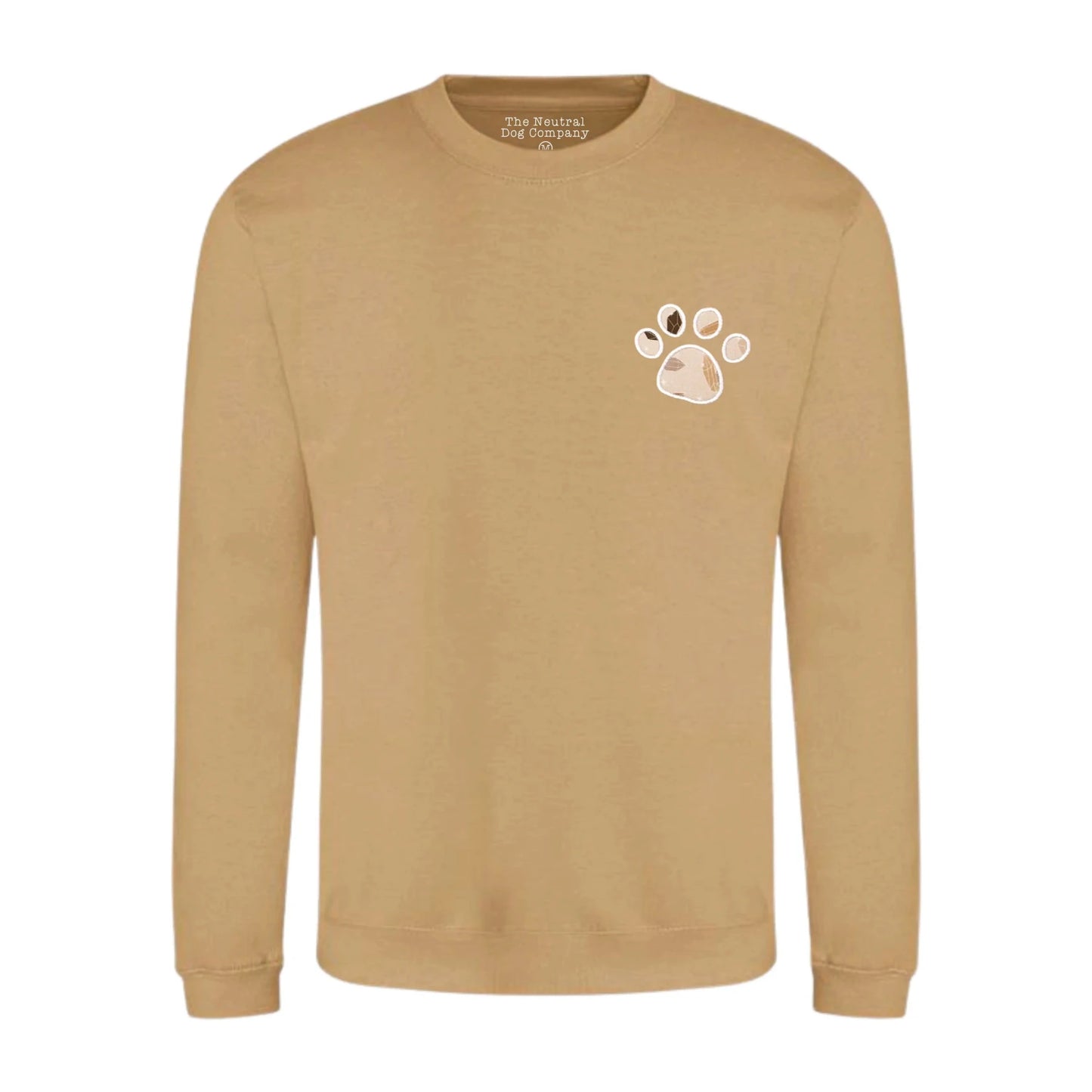 Embroidered Paw Jumper - Crystal Couture - The Neutral Dog Company