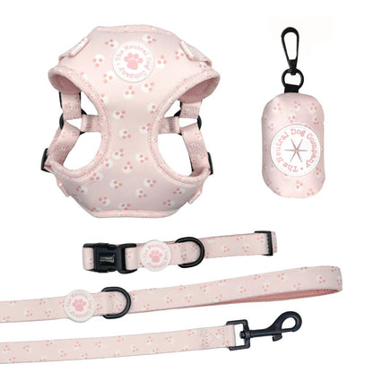 Essential Step-in Dog Harness Bundle - Cotton Candy - The Neutral Dog Company