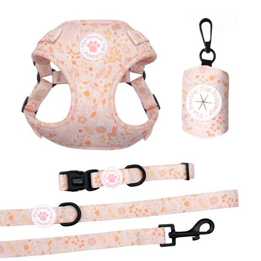 Essential Step-in Dog Harness Bundle - Floral Dreams - The Neutral Dog Company
