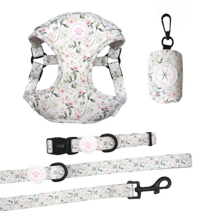 Essential Step-in Dog Harness Bundle - Wild Rose - The Neutral Dog Company