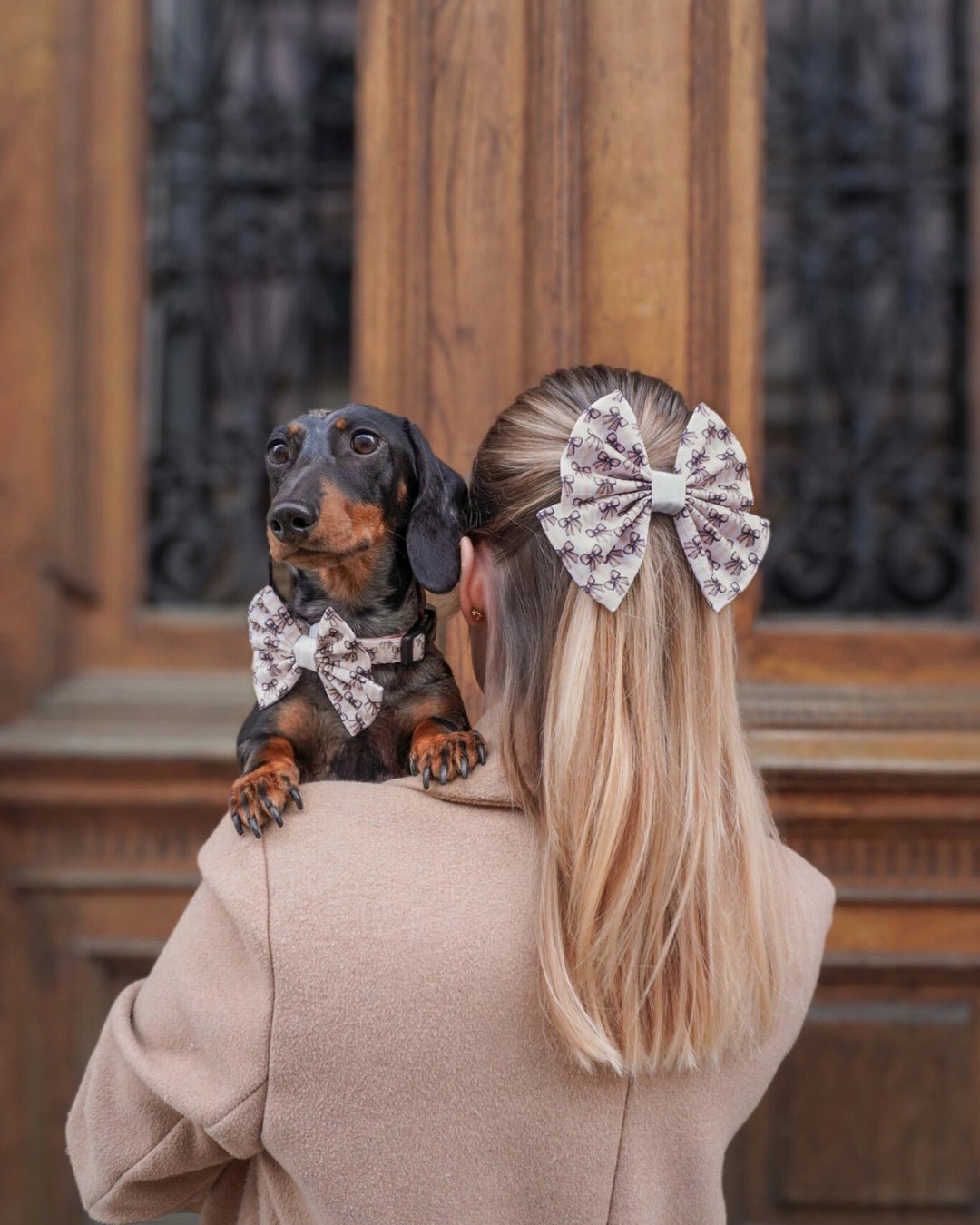 Hair Bow - Biscotti Bows - The Neutral Dog Company