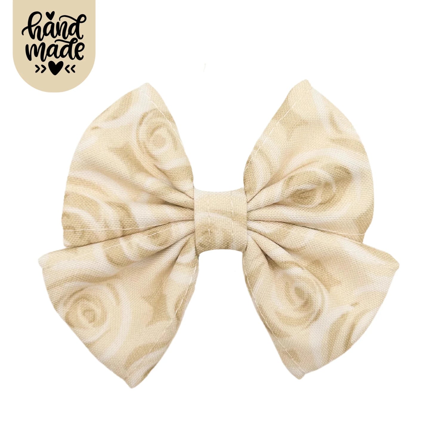 Hair Bow - English Rose - The Neutral Dog Company